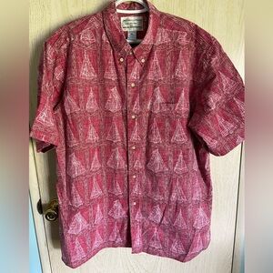 Reyn Spooner DIETRICH VAREZ COLLECTION Sailboat Shirt Hawaiian Aloha XL